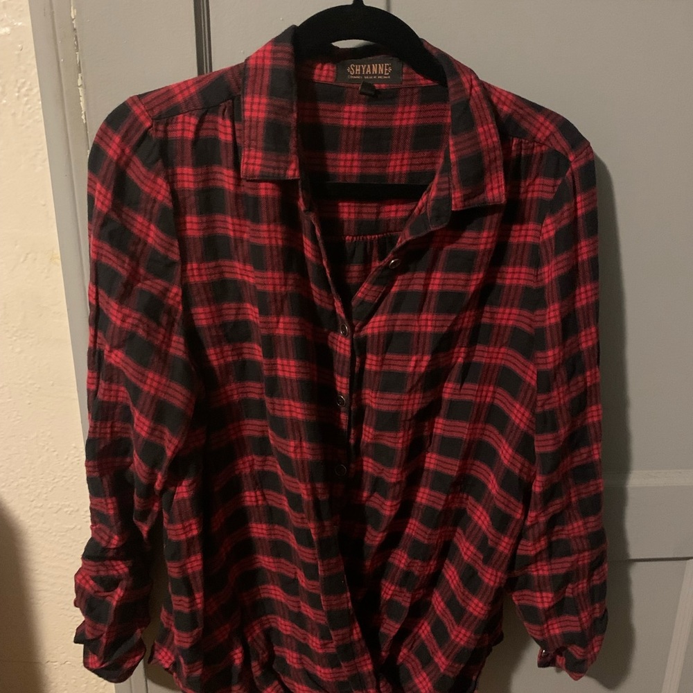 Red Flannel Blouse